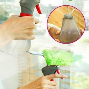 BUFFER® Spreyli Su Hazneli Mikrofiber Cam Silme Mopu