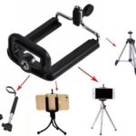 BUFFER® Tripod Bağlantılı Cep Telefonu Tutucu Pratik Kolay Stand Aparat