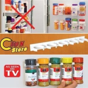 BUFFER® Yapışkanlı Plastik Şişe ve Kavanoz Tutucu Organizer Düzenleyici