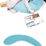 BUFFER® Yarım Boy Mavi Renk Destekli Ergonomik Hamile ve Uyku Yastığı