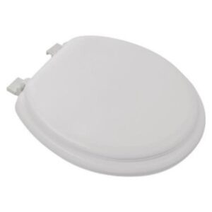 BUFFER® Yumuşak Puf Süngerli Ergonomik Rahat Beyaz Renk Klozet Kapağı