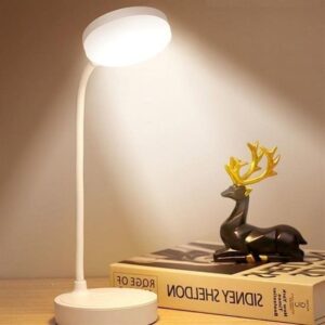 BUFFER® Yuvarlak USBli Dokunmatik 3 Kademeli 360 Derece Özel Göz Korumalı Led Lityum Masa Lambası
